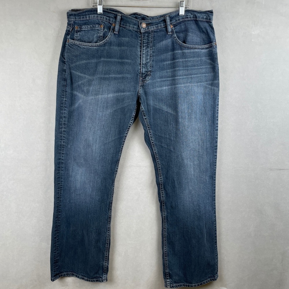 Levis 559 Relaxed Straight Jeans Men 36(Fits Like 42)x32 Blue Stretch Denim READ